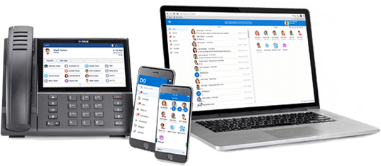 Mitel Phone with MiCloud Connect UI on Multiple Devices