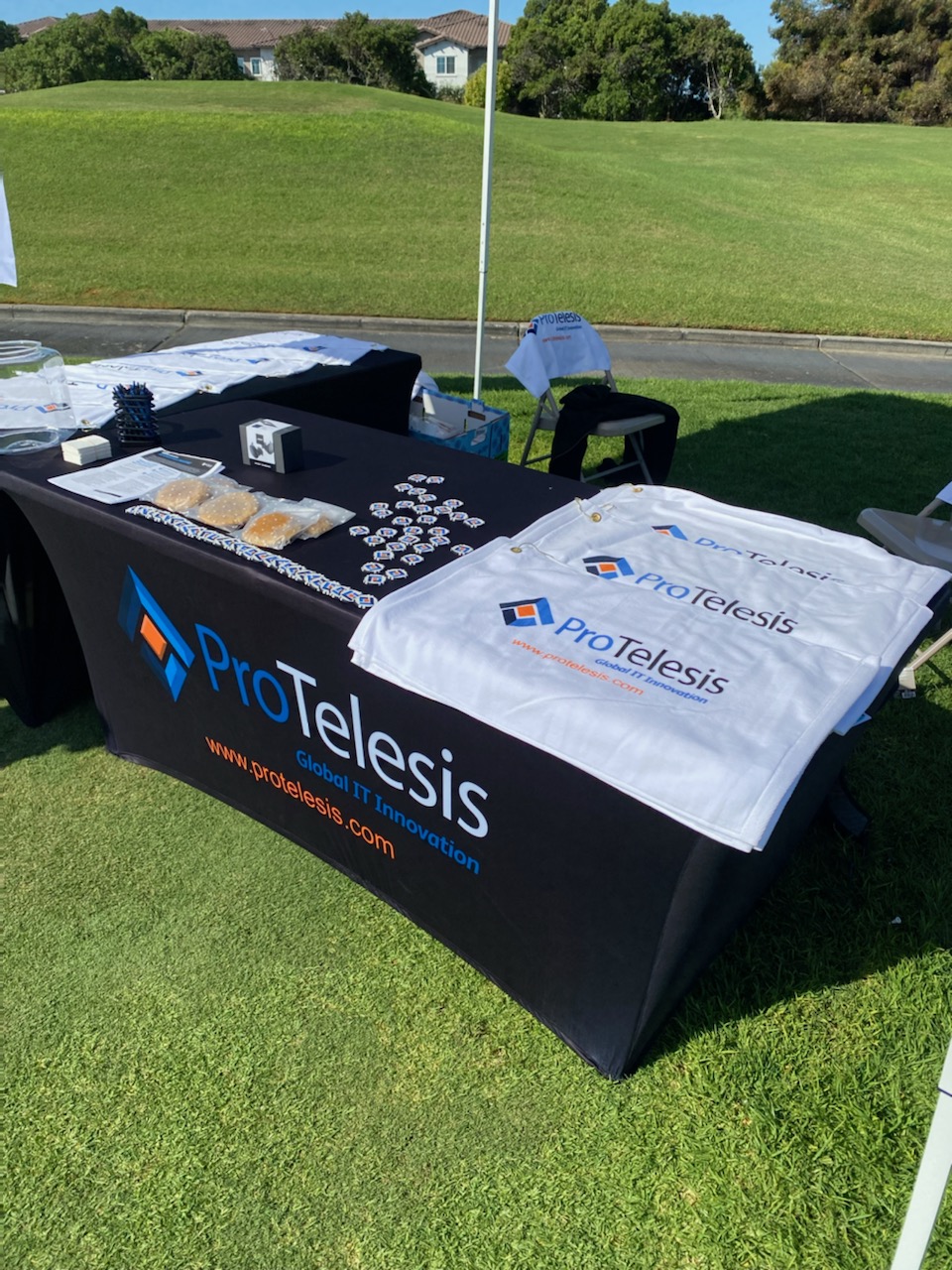 ProTelesis stand at San Ysidro Health's 16th Annual Clasico de Golf tournament.